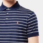 POLO RALPH LAUREN MEN CUSTOM SLIM FIT FRENCH NAVY/WHITE - Image 2