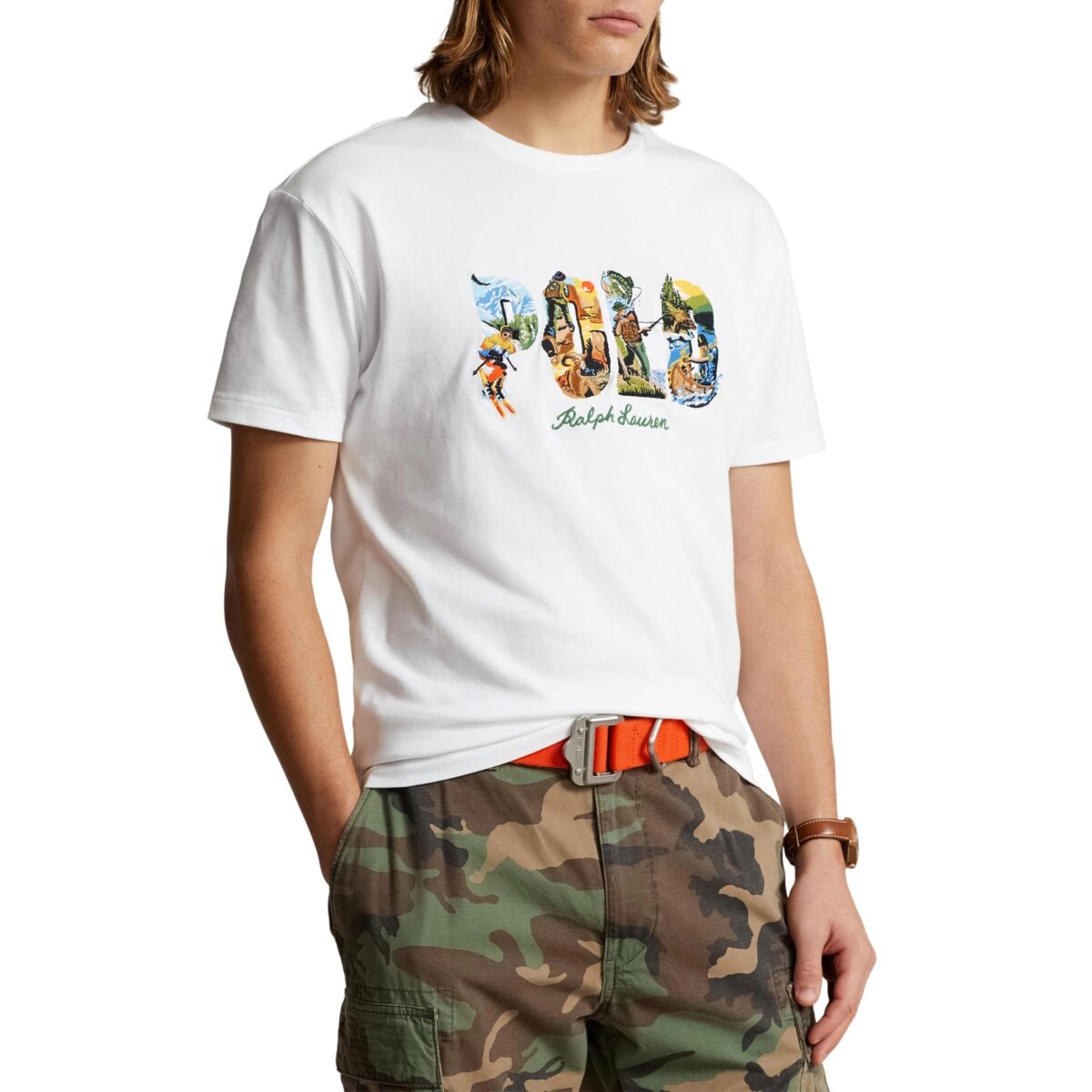 POLO RALPH LAUREN MAN T-SHIRT CLASSIC LINE WHITE - Image 2