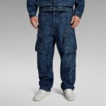 G-STAR MAN MULTI POCKET CARGO RELAXED JEANS SENTRY BLUE