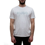 HUGO MEN  T-SHIRT DULIVIO REGULAR FIT WHITE
