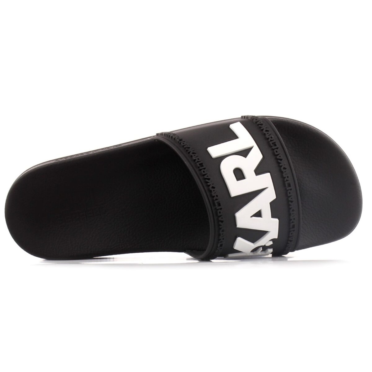 KARL LAGERFELD MEN KONDO LOGO SLIDE BLACK - Image 4
