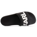 KARL LAGERFELD MEN KONDO LOGO SLIDE BLACK - Image 4