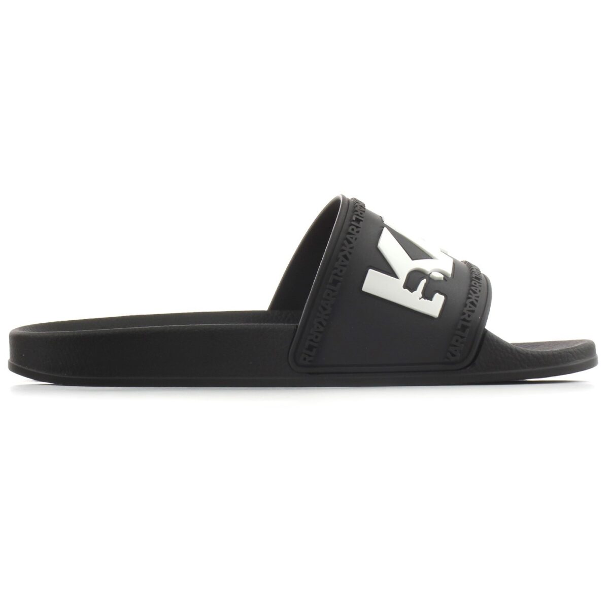 KARL LAGERFELD MEN KONDO LOGO SLIDE BLACK - Image 2