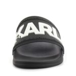KARL LAGERFELD MEN KONDO LOGO SLIDE BLACK - Image 5