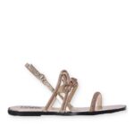KARL LAGERFELD OLYMPIA SIGNIA SLIDE HEAVY GLITTER GOLD - Image 2