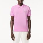 LACOSTE L1212 ORIGINAL L.12.12 CLASSIC FIT POLO SHIRT PINK