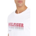 TOMMY HILFIGER MEN FADE HILFIGER TEE WHITE - Image 3