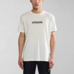 NAPAPIJRI MEN BOX SHORT SLEEVE T-SHIRT WHITE WHISPER