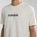 NAPAPIJRI MEN BOX SHORT SLEEVE T-SHIRT WHITE WHISPER - Image 2