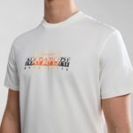 NAPAPIJRI MEN SMALLWOOD SHORT SLEEVE T-SHIRT WHITE WHISPER - Image 2