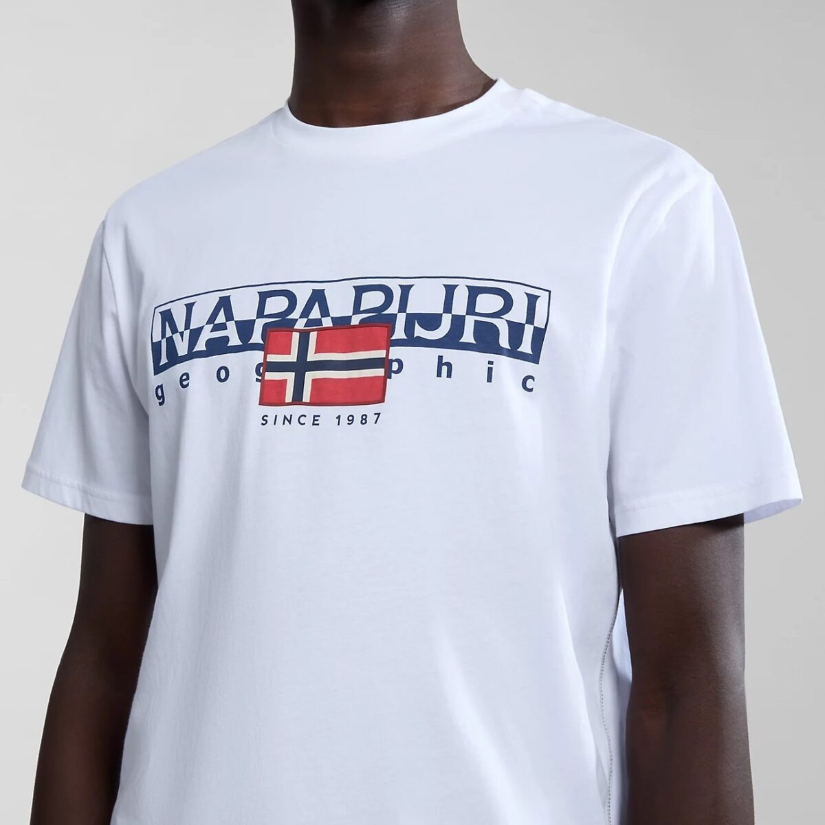 NAPAPIJRI MEN AYLMER SHORT SLEEVE T-SHIRT BRIGHT WHITE - Image 2