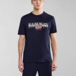 NAPAPIJRI MEN AYLMER SHORT SLEEVE T-SHIRT BLU MARINE