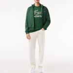 LACOSTE MEN'S COTTON JERSEY SIGNATURE PRINT T-SHIRT PINE GREEN - Image 3