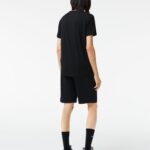 LACOSTE MEN'S CREW NECK PIMA COTTON JERSEY T-SHIRT BLACK - Image 3