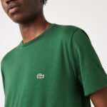 LACOSTE MAN CREW NECK PIMA COTTON JERSEY T-SHIRT GREEN - Image 2