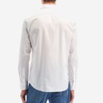 LA MARTINA MEN'S REGULAR-FIT SHIRT IN ELASTICATED COTTON WHITE GOLD LOGO - Image 4