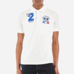 LA MARTINA MAN SHORT-SLEEVED PREGULAR-FIT POLO IN COTTON WHITE