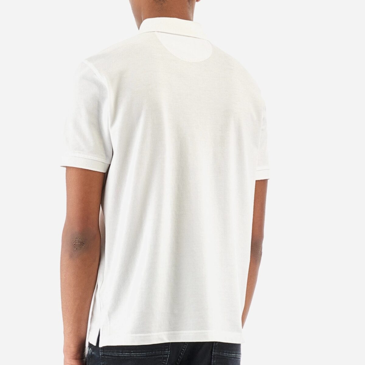 LA MARTINA MAN SHORT-SLEEVED PREGULAR-FIT POLO IN COTTON WHITE - Image 4