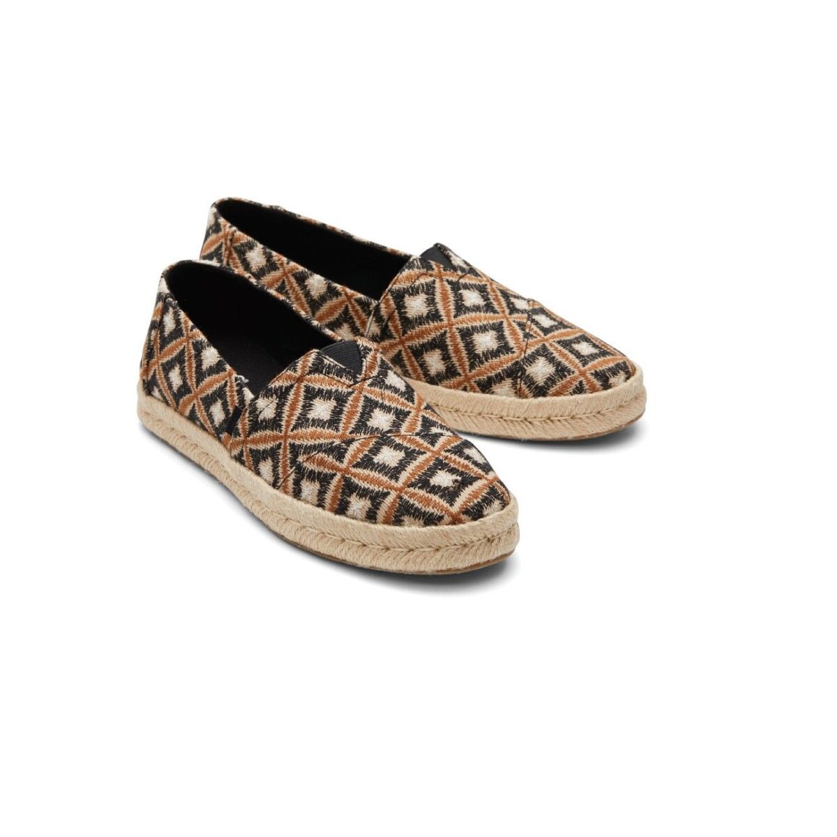 TOMS WOMAN BLACK GEO WOVEN ALPARGATA ROPE 2.0 ESPADRILLE - Image 3