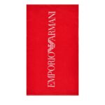 EMPORIO ARMANI BEACH TOWEL RED 170X100