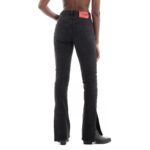 HUGO WOMEN'S HIGH RISE JEANS GREY - Image 5