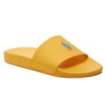 POLO RALPH LAUREN UNISEX SIGNATURE PONY SLIDE YELLOW/DUSTY BLUE