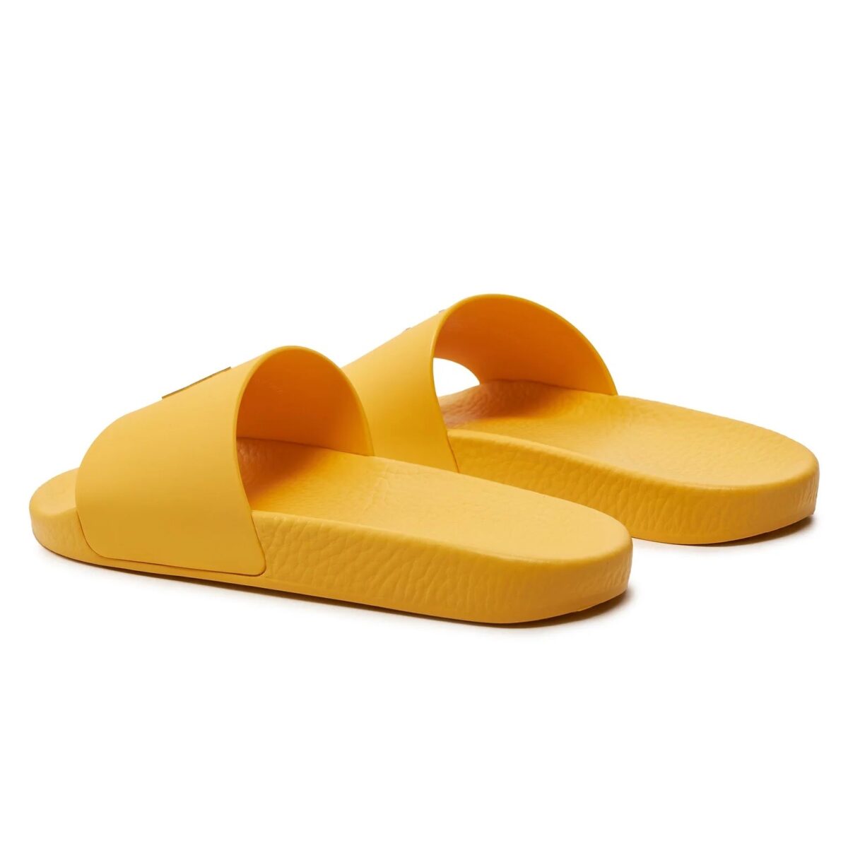 POLO RALPH LAUREN UNISEX SIGNATURE PONY SLIDE YELLOW/DUSTY BLUE - Image 3