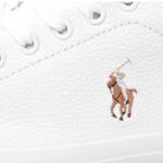 POLO RALPH LAUREN WOMEN'S LONGWOOD-SNEAKERS-LOW TOP LACE WHITE/MULTI PP - Image 2