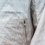 EMPORIO ARMANI EA7 MEN ALL-OVER LOGO NYLON BLOUSON JACKET SILVER CLOUD - Image 2