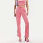JUICY COUTURE TINA VELOUR DIAMANTE TRACKSUIT BOTTOM PINK - Image 4
