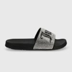 JUICY COUTURE WOMAN DONNA DIAMANTE SLIDE BLACK - Image 4