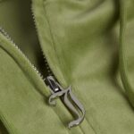 JUICY COUTURE MOSSTONE DIAMANTE VELOUR ZIP-THROUGH GILET - Image 2