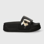 KARL LAGERFELD WOMAN KONDOMINIUM SLIPPERS BLACK - Image 3