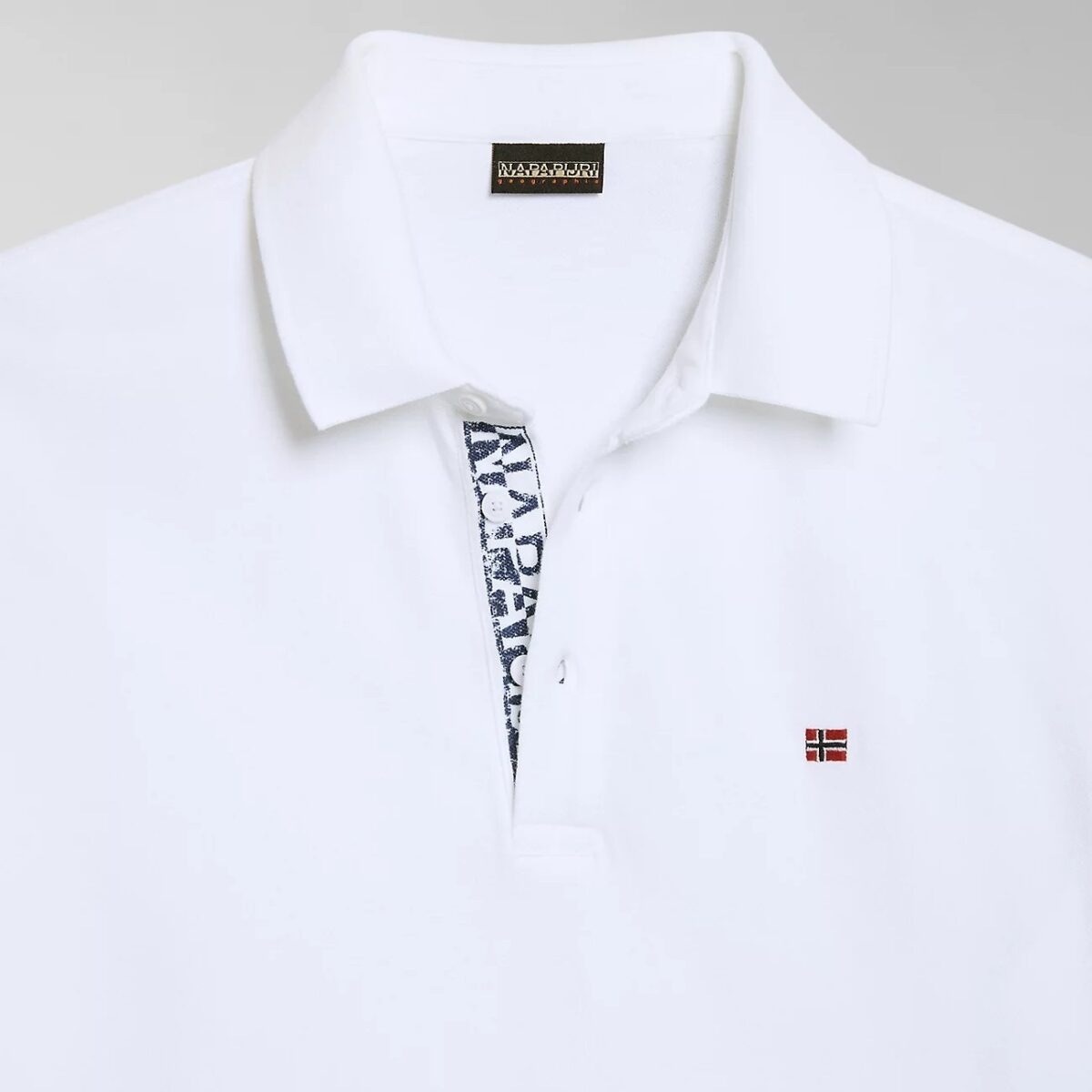 NAPAPIJRI EOLANOS SHORT SLEEVE POLO SHIRT WHITE - Image 4
