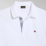 NAPAPIJRI EOLANOS SHORT SLEEVE POLO SHIRT WHITE - Image 4
