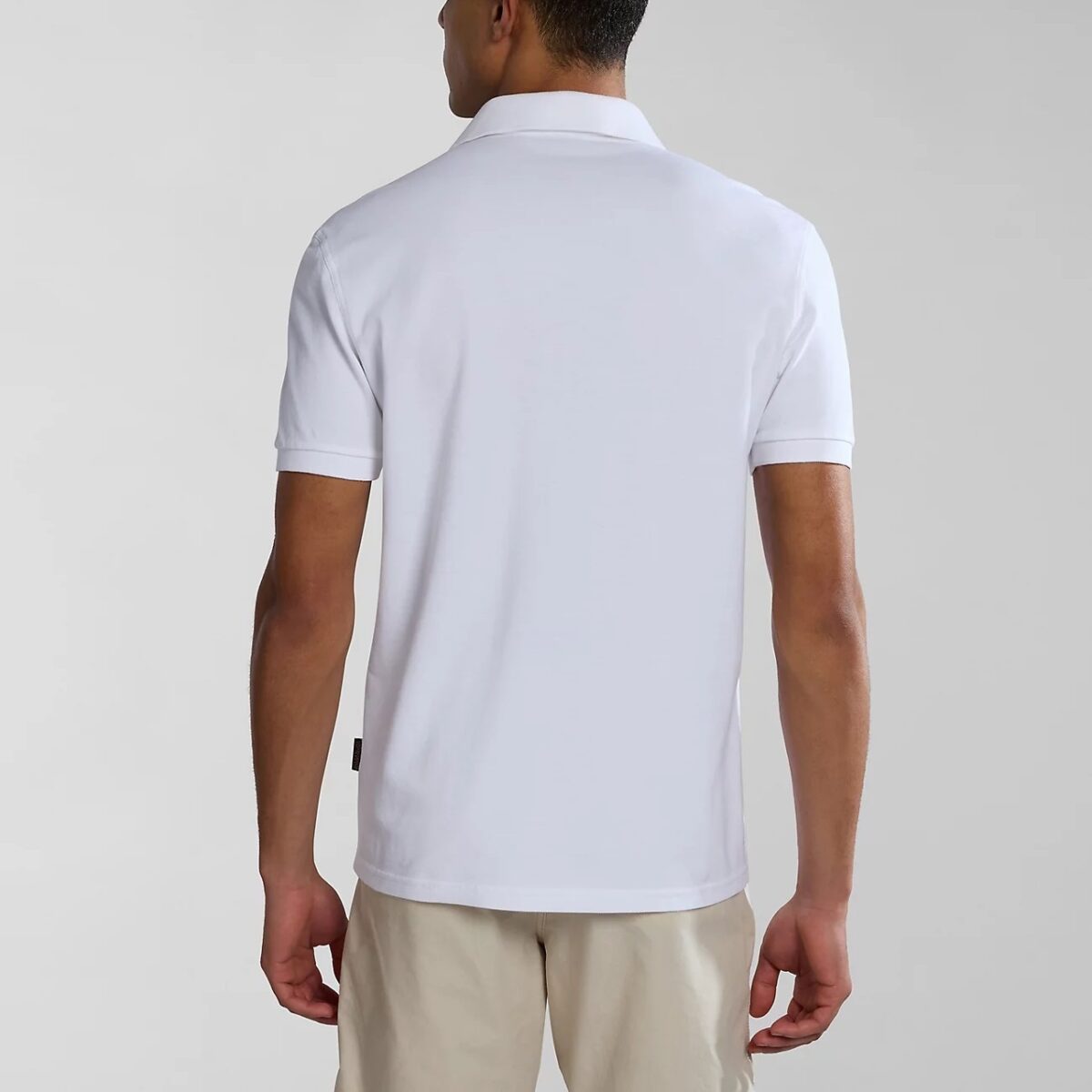 NAPAPIJRI EOLANOS SHORT SLEEVE POLO SHIRT WHITE - Image 3