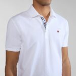 NAPAPIJRI EOLANOS SHORT SLEEVE POLO SHIRT WHITE - Image 2