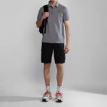 NAPAPIJRI EOLANOS SHORT SLEEVE POLO SHIRT GREY OWL - Image 4