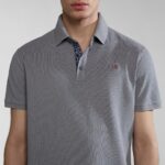 NAPAPIJRI EOLANOS SHORT SLEEVE POLO SHIRT GREY OWL - Image 2