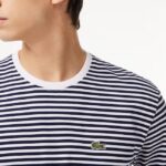 LACOSTE MEN'S  HEAVY COTTON STRIPED T-SHIRT - Image 2