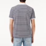 LACOSTE MEN'S ORIGINAL L.12.12 STRIPED COTTON POLO SHIRT - Image 3