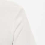 TOMMY HILFIGER WOMAN STRIPE V-NECK SLIM T-SHIRT ECRU - Image 4