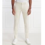 BOSS KAITO 1-T SLIM-FIT TROUSERS IN A COTTON BLEND WITH STRETCH WHITE - Image 3