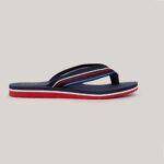 TOMMY HILFIGER WOMAN TH STRIPES BEACH SANDAL RED WHITE BLUE - Image 3