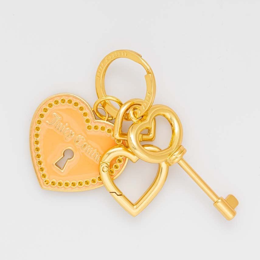 WEJQ27539WMZJJ2-1 JUICY COUTURE WOMAN HEARTLOCK KEYCHAIN METAL PAPAYA - Image 1