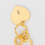 JUICY COUTURE WOMAN HEARTLOCK KEYCHAIN METAL PAPAYA - Image 3