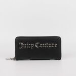 JUICY COUTURE WOMAN JASMINE LARGE ZIP WALLET BLACK
