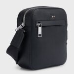 BOSS MAN RAY-NS REPORTER BAG IN GRAINED FAUX LEATHER BLACK - Image 4