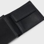 BOSS GRAINED FAUX-LEATHER RAY- WALLET WITH SIGNATURE STRIPE BLACK - Image 3