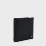 BOSS GRAINED FAUX-LEATHER RAY- WALLET WITH SIGNATURE STRIPE BLACK - Image 4